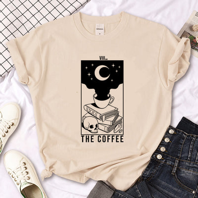 Olivenorma – T-Shirt „Hexen-Triple Moon“ im Gothic-Print in Khaki