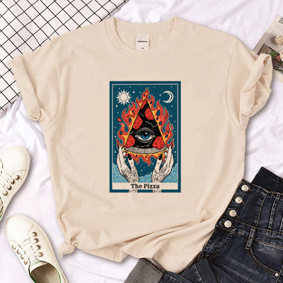 Olivenorma – T-Shirt „Hexen-Triple Moon“ im Gothic-Print in Khaki