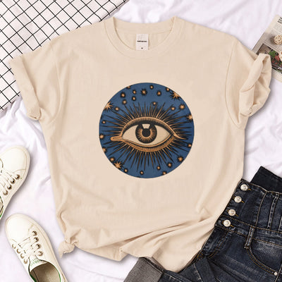 Olivenorma – T-Shirt „Hexen-Triple Moon“ im Gothic-Print in Khaki