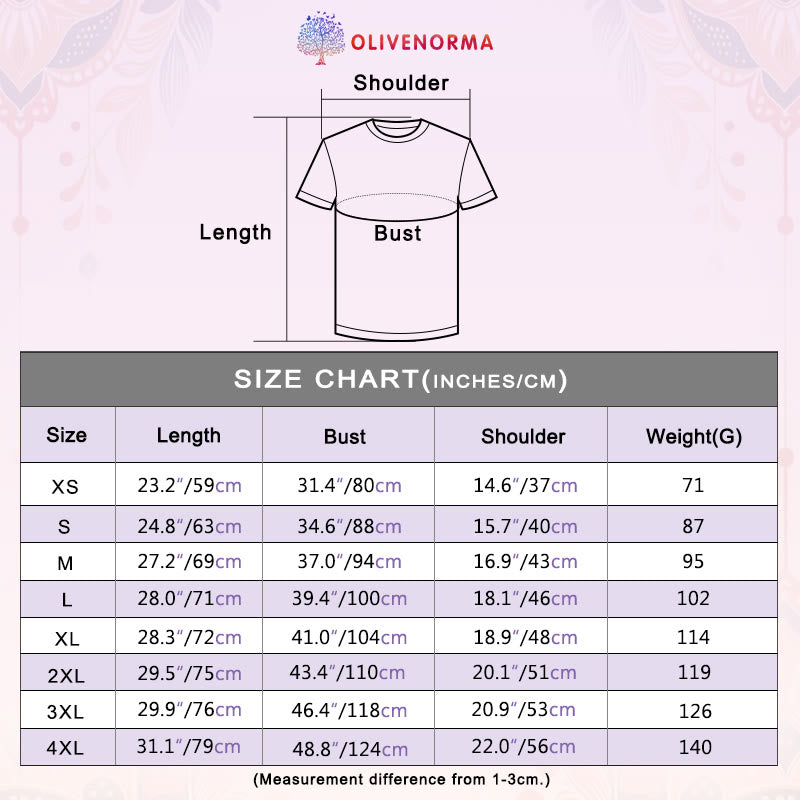 Olivenorma Polyester T-Shirt mit schwarzem Mond-Lotus-Aufdruck in Rosa