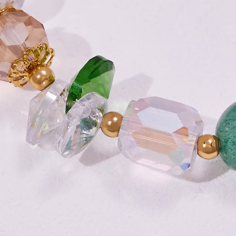 Olivenorma – Perlenarmband mit grünem Katzenaugenstein