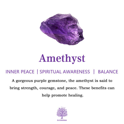 Olivenorma Süßwasserperlen Amethyst Anhänger Armband
