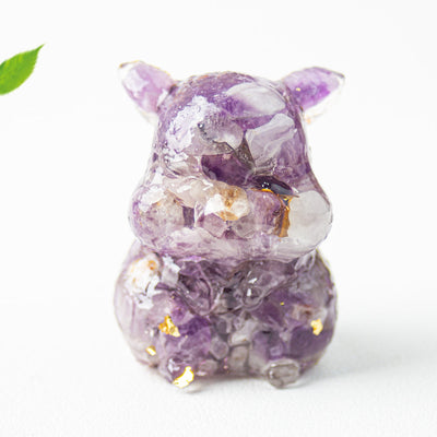 Olivenorma Kristall-Epoxidharz, süße Hamster-Edelstein-Dekoration