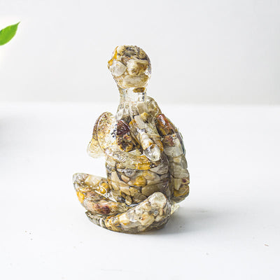 Olivenorma Kristall-Epoxid-Dekoration mit meditierender Schildkröte