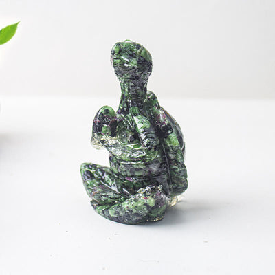 Olivenorma Kristall-Epoxid-Dekoration mit meditierender Schildkröte