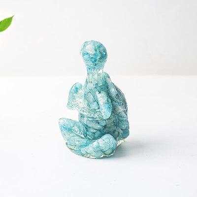 Olivenorma Kristall-Epoxid-Dekoration mit meditierender Schildkröte