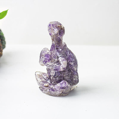 Olivenorma Kristall-Epoxid-Dekoration mit meditierender Schildkröte