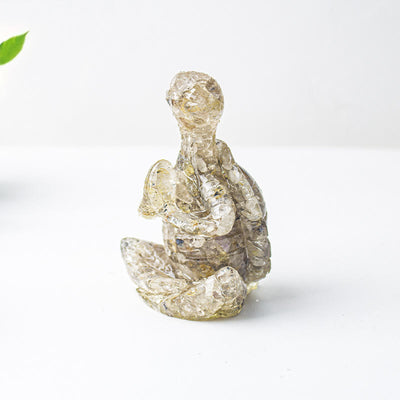 Olivenorma Kristall-Epoxid-Dekoration mit meditierender Schildkröte