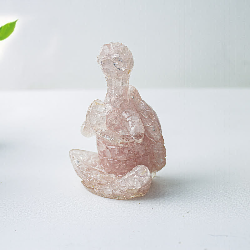 Olivenorma Kristall-Epoxid-Dekoration mit meditierender Schildkröte