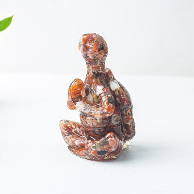 Olivenorma Kristall-Epoxid-Dekoration mit meditierender Schildkröte