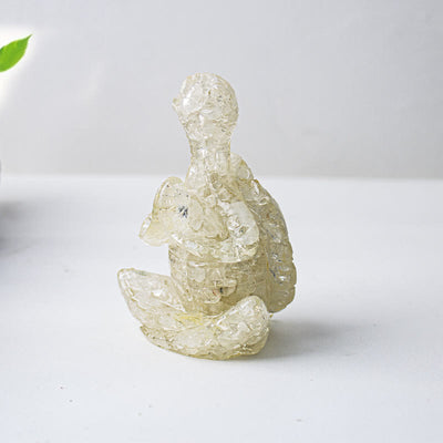 Olivenorma Kristall-Epoxid-Dekoration mit meditierender Schildkröte