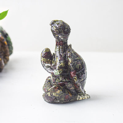 Olivenorma Kristall-Epoxid-Dekoration mit meditierender Schildkröte