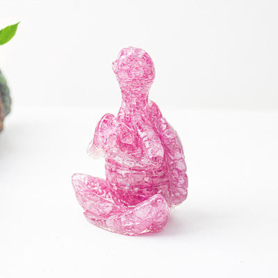 Olivenorma Kristall-Epoxid-Dekoration mit meditierender Schildkröte