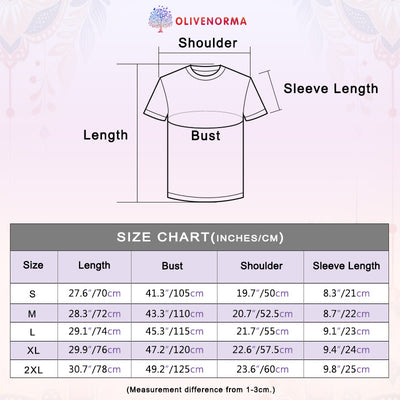 Olivenorma – Kurzärmliges T-Shirt mit Rundhalsausschnitt und Lotus- und Buchstabendruck - image 1