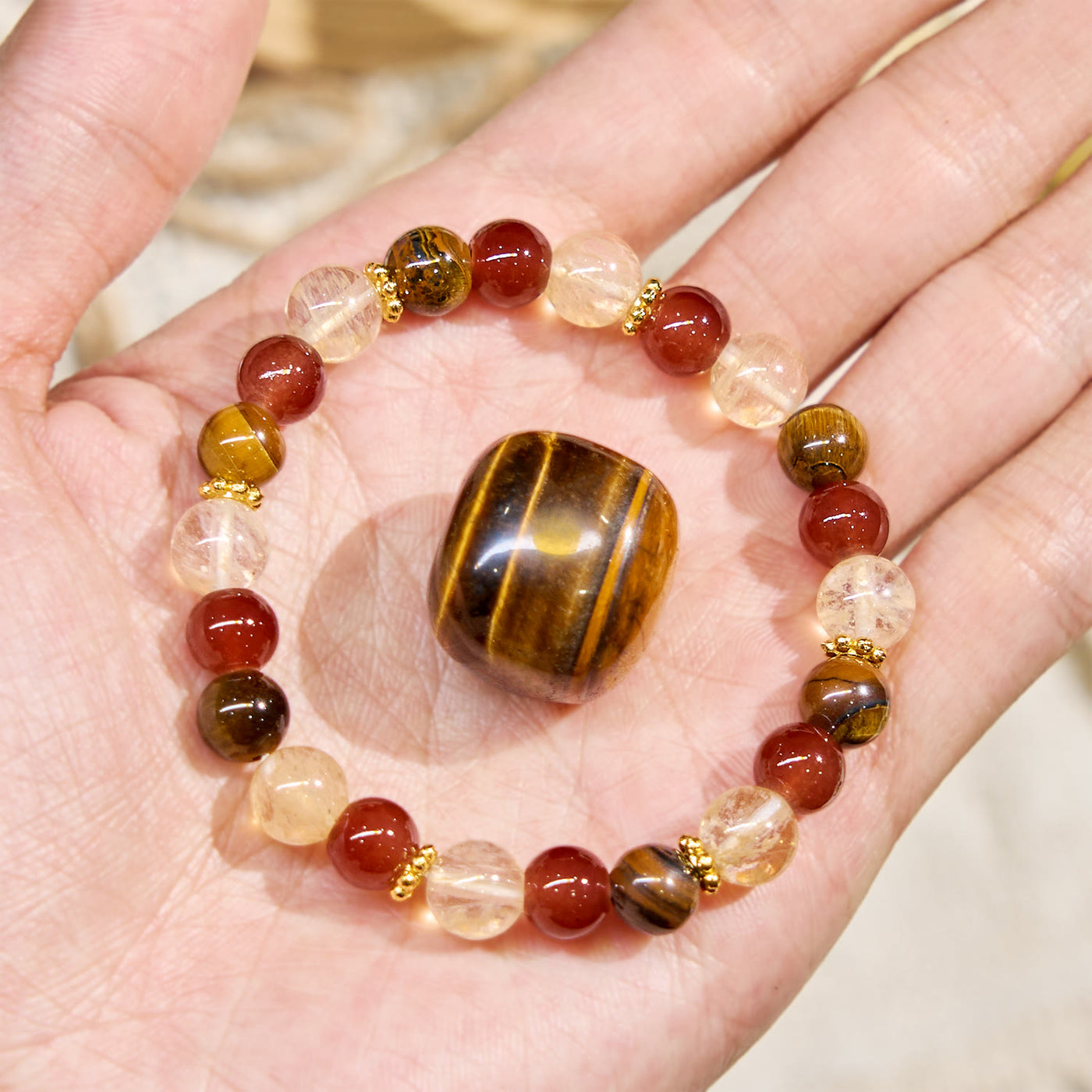 Olivenorma „Aurelian Strand“ Edelsteinarmband für Reichtum und Karriere - image 3