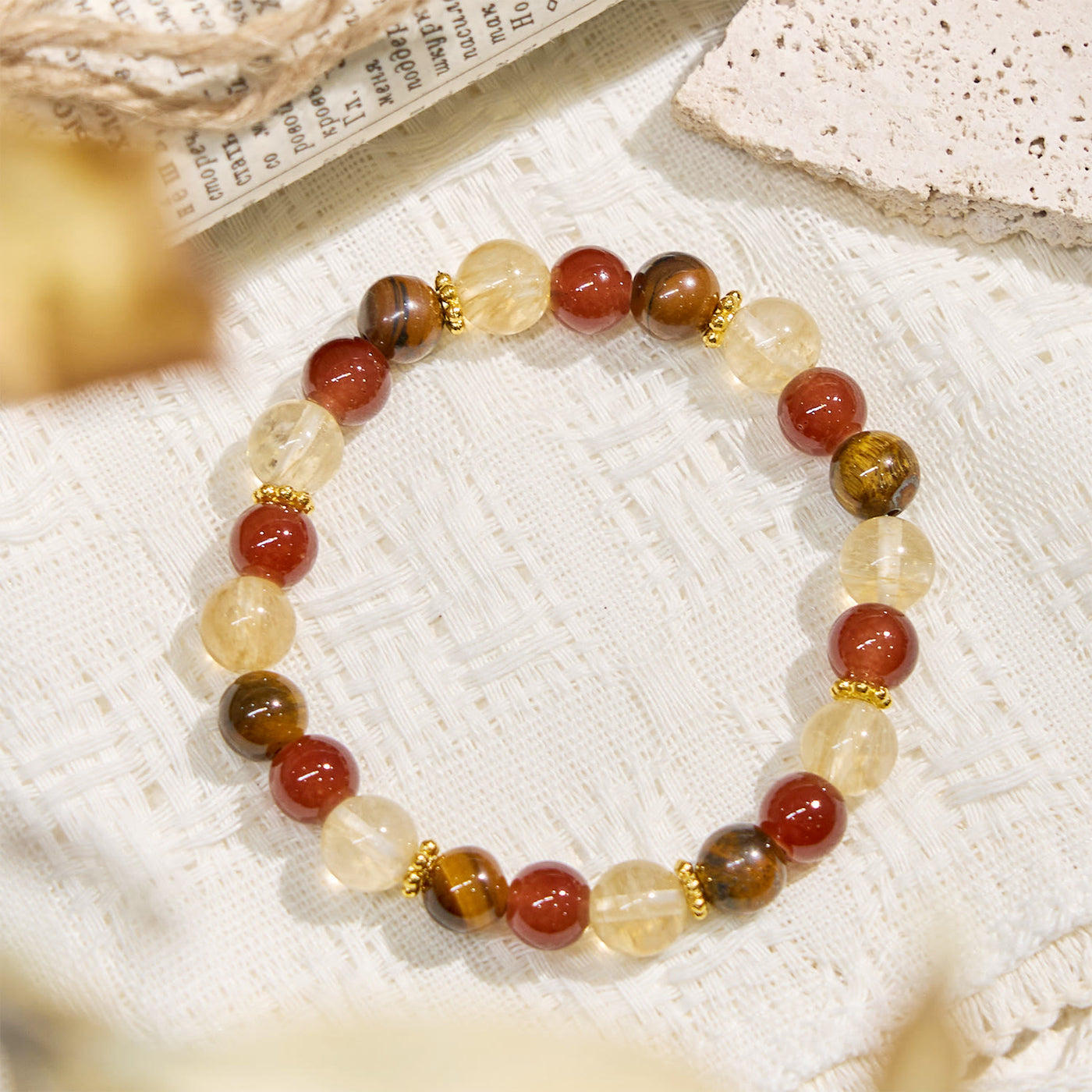 Olivenorma „Aurelian Strand“ Edelsteinarmband für Reichtum und Karriere - image 4