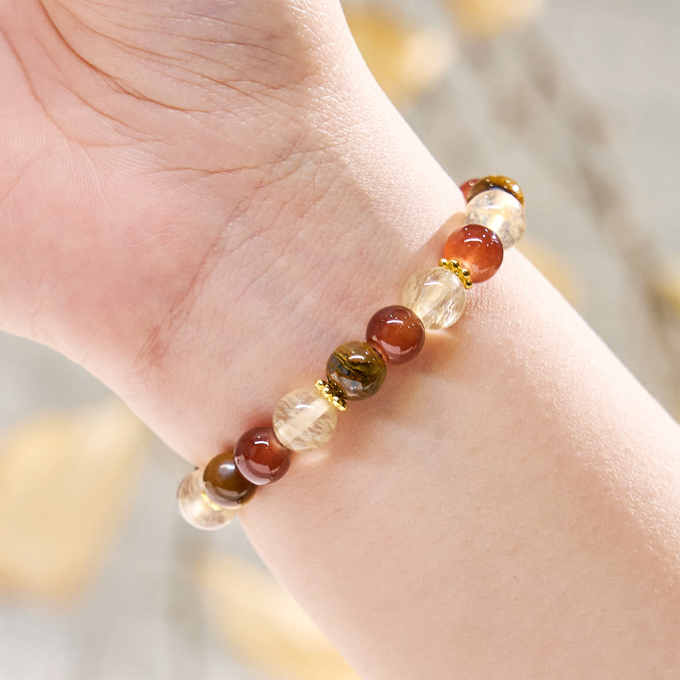 Olivenorma „Aurelian Strand“ Edelsteinarmband für Reichtum und Karriere - image 2