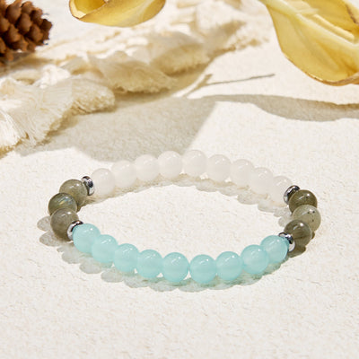 Olivenorma „Kindred's Glow“ Achtsame Verbindung Edelsteinarmband - Naturstein - image 1