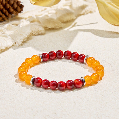 Olivenorma „Solar Blessing“ Stärke & Glück Edelsteinarmband - Stil A - image 1