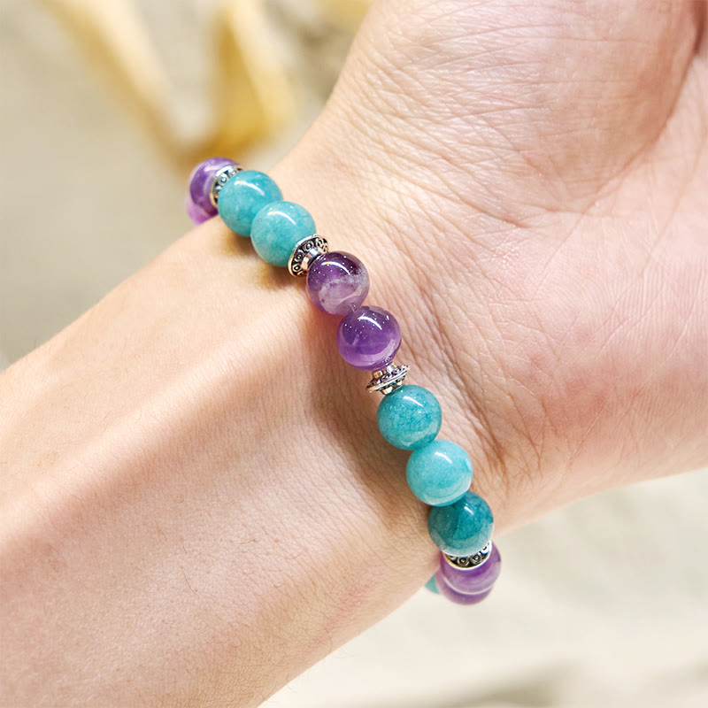 Olivenorma "Seraphic" Amethyst & Aquamarin Harmonie Armband - image 2