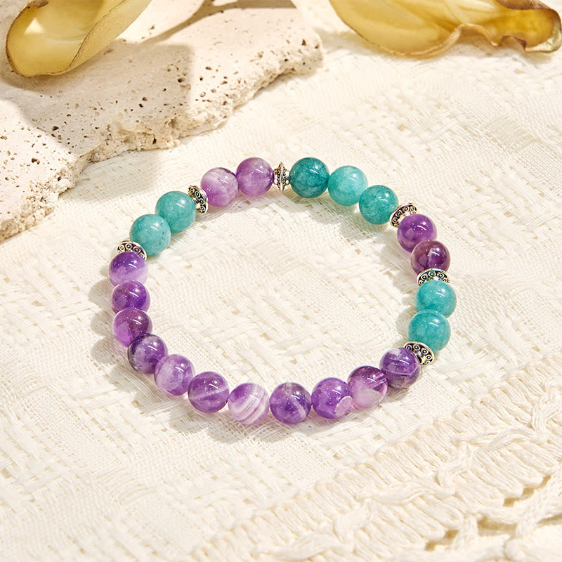 Olivenorma "Seraphic" Amethyst & Aquamarin Harmonie Armband - image 6