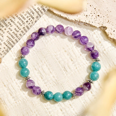 Olivenorma "Seraphic" Amethyst & Aquamarin Harmonie Armband - image 5