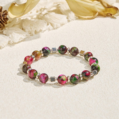 Olivenorma "Celestial Pulse" Galaxy Tigerauge Ätherisches Ölarmband zur Linderung von Angstzuständen - Nur Armband​ - image 5
