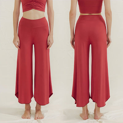 Olivenorma – Weiche, ausgestellte Yoga-Loungehose