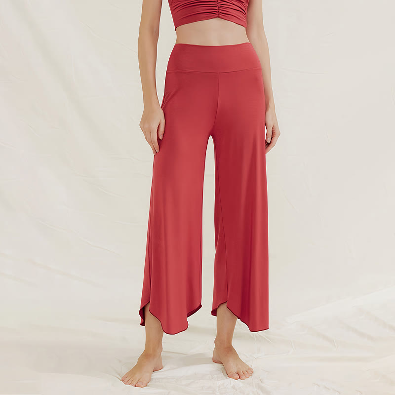 Olivenorma – Weiche, ausgestellte Yoga-Loungehose