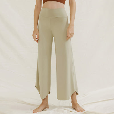 Olivenorma – Weiche, ausgestellte Yoga-Loungehose
