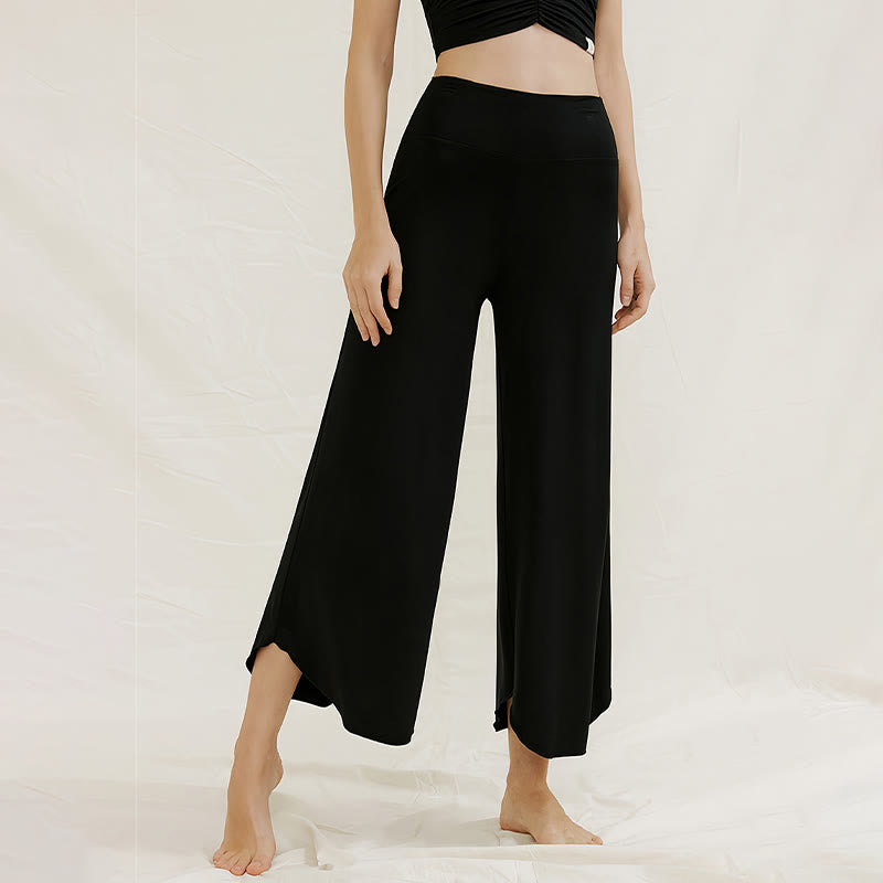 Olivenorma – Weiche, ausgestellte Yoga-Loungehose