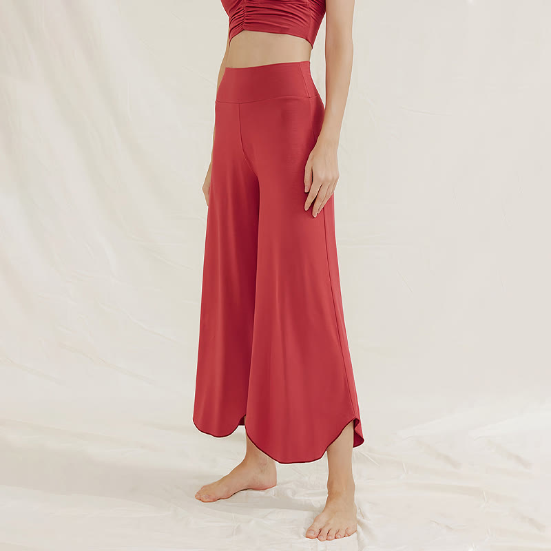 Olivenorma – Weiche, ausgestellte Yoga-Loungehose