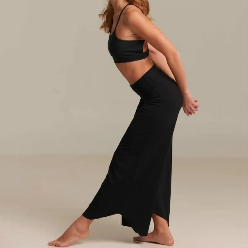Olivenorma – Kurze Yoga-Schlaghose mit hoher Taille - image 17
