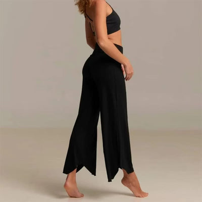 Olivenorma – Kurze Yoga-Schlaghose mit hoher Taille - image 16
