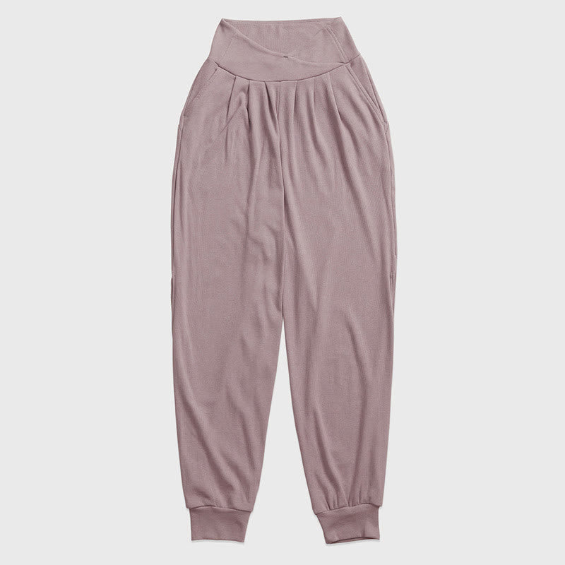 Olivenorma Yoga-Hose mit Laternenbündchen