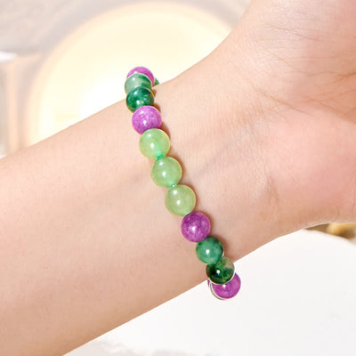 Olivenorma „Minty Grape“ Moosachat-Glücksarmband - image 2