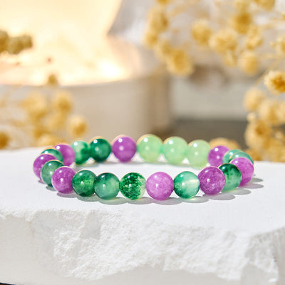 Olivenorma „Minty Grape“ Moosachat-Glücksarmband - image 5