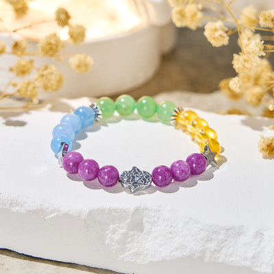 Olivenorma „Stellar Hues“ Edelstein-Heilarmband - Naturstein - image 1