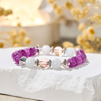 Olivenorma "Oracle's Tide" Amethyst-Armband zum Stressabbau - Naturstein - image 1