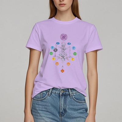 Olivenorma Verwurzeltes Chakra-Energie-T-Shirt