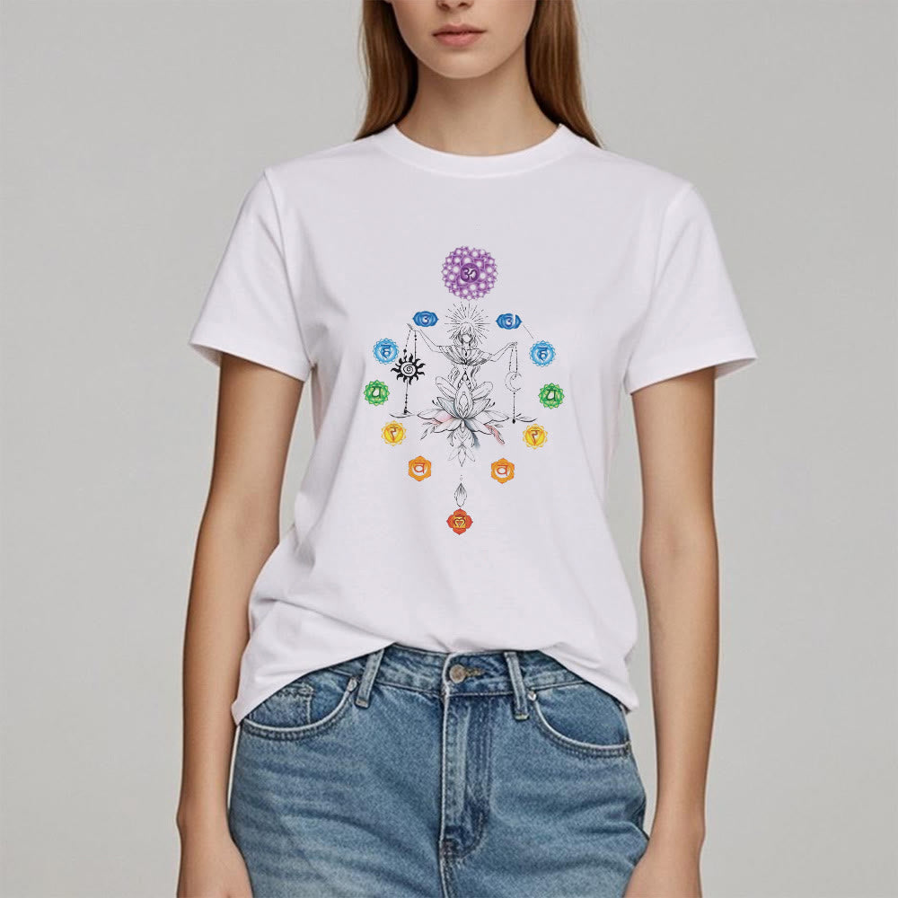 Olivenorma Verwurzeltes Chakra-Energie-T-Shirt
