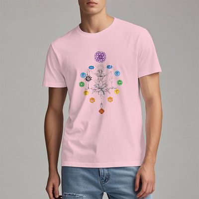 Olivenorma Verwurzeltes Chakra-Energie-T-Shirt