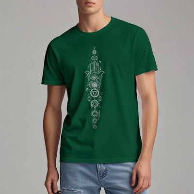 Olivenorma Hamsa Evil Eye Chakra Schutz Meditation T-Shirt