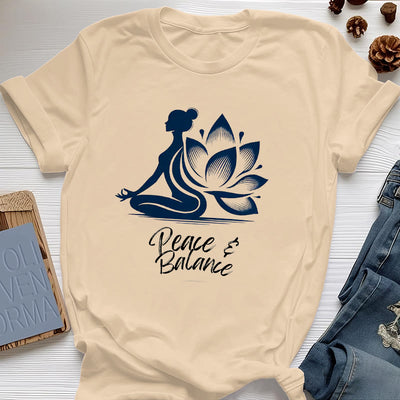 Olivenorma Peace & Balance Yoga Meditation Damen T-Shirt