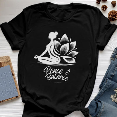 Olivenorma Peace & Balance Yoga Meditation Damen T-Shirt