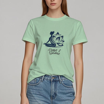 Olivenorma Peace & Balance Yoga Meditation Damen T-Shirt