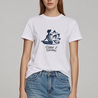 Olivenorma Peace & Balance Yoga Meditation Damen T-Shirt