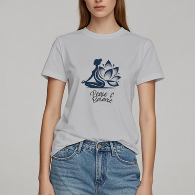 Olivenorma Peace & Balance Yoga Meditation Damen T-Shirt
