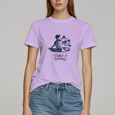 Olivenorma Peace & Balance Yoga Meditation Damen T-Shirt