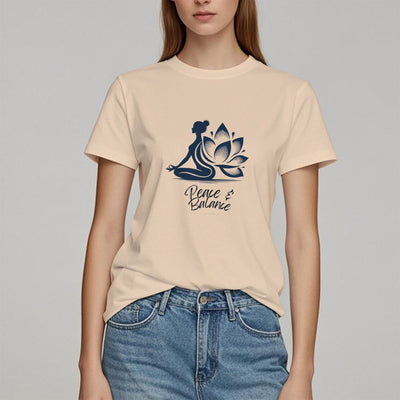 Olivenorma Peace & Balance Yoga Meditation Damen T-Shirt